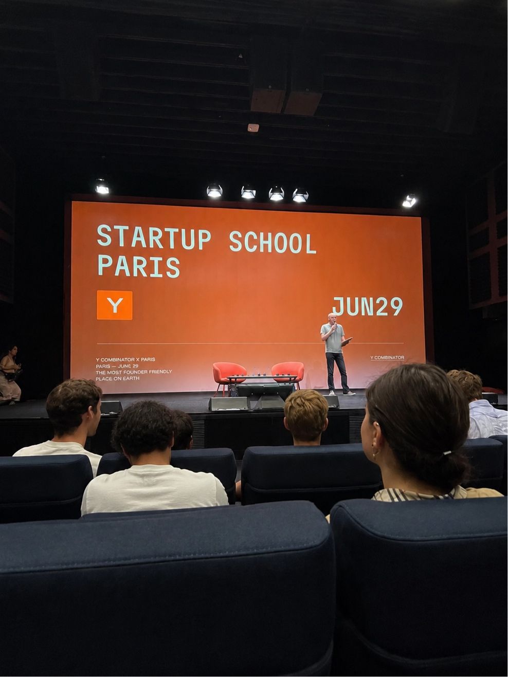 A few months ago I was building side projects between lectures. On Monday I was at Y Combinator's Startup School in Paris, and the hallways were the best part.